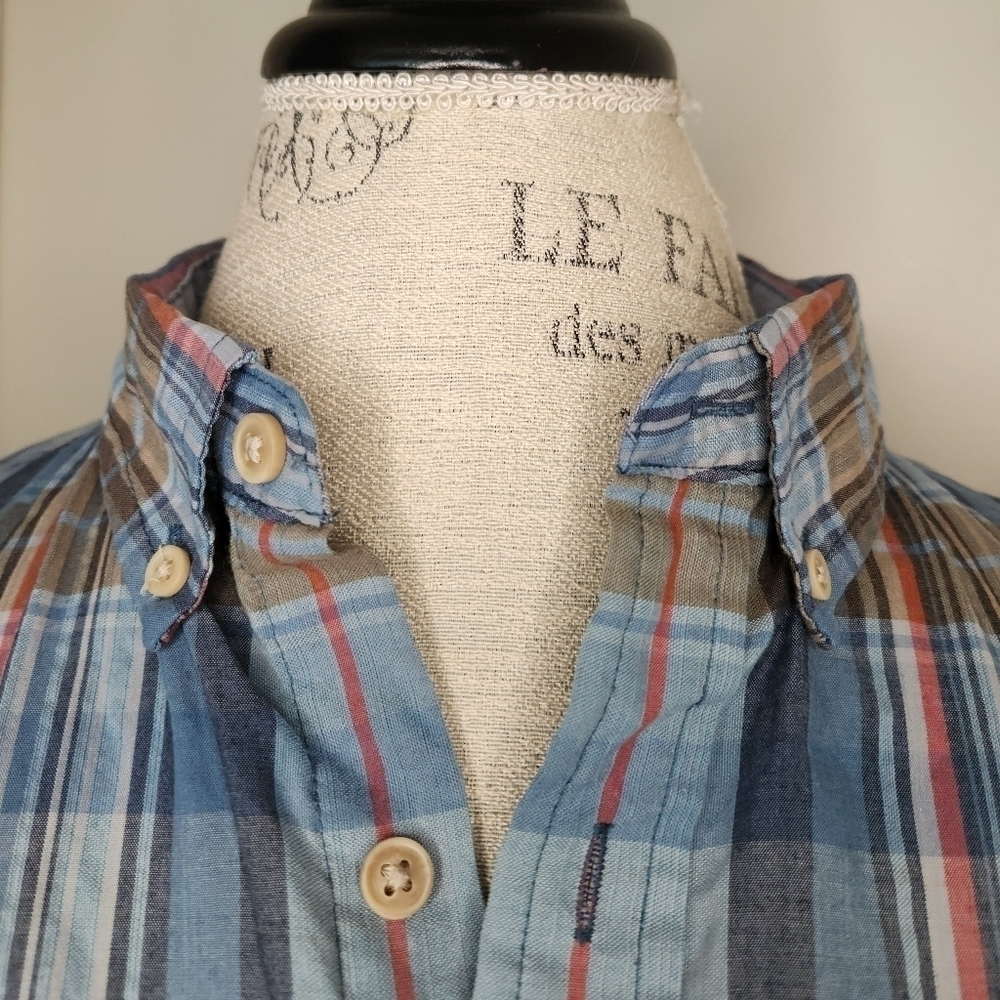 Vintage Plaid Dress Shirt